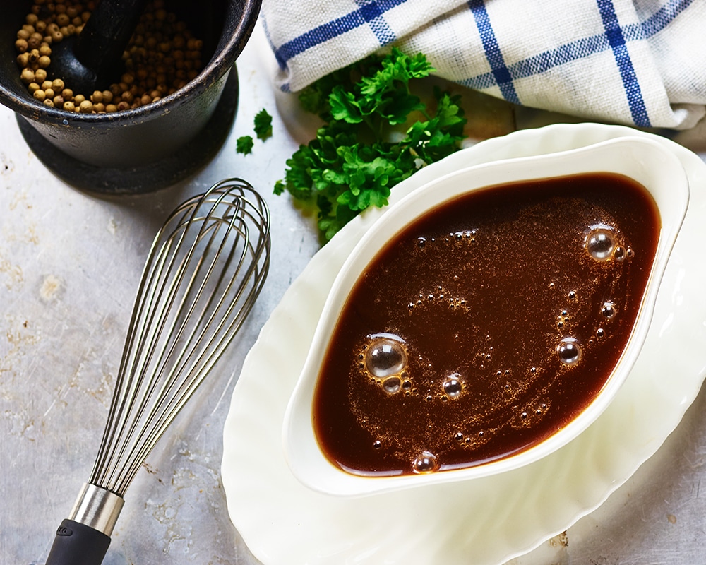 Salzreduzierte Kost: dieses Bild zeigt eine Gemüse-Bouillon